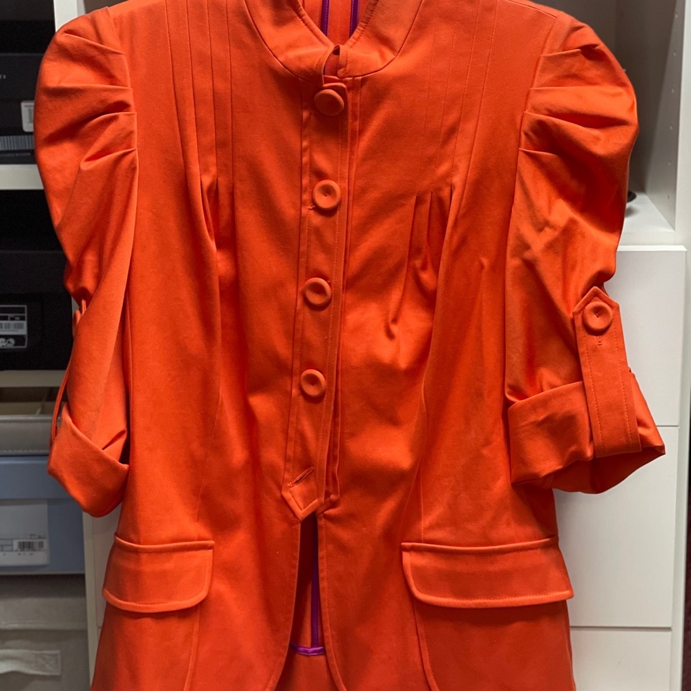 VERSACE orange blazer